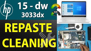 How to Repaste and Clean an HP 15dw3033dx Laptop  Step by Step🧹💻 [upl. by Assyl]