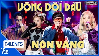 TOP 4 thí sinh nhận NÓN VÀNG vòng đối đầu Rap Việt 2024 TIÊU MINH PHỤNG Coldzy V Queen B [upl. by Ettesyl339]