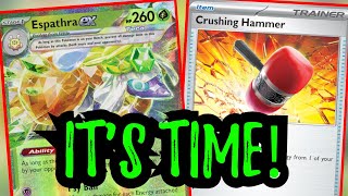 Espathra ex Causes DISRUPTION and Come Back Wins Pokemon TCG Live [upl. by Ahsatel620]