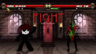 Dark Glacius vs Aice Evil MORTAL KOMBAT FIGHT [upl. by Sklar]