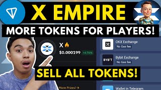 X EMPIRE LISTING OCTOBER 24 SELL ALL TOKENS OR HOLD HOW TO CLAIM X EMPIRE TOKENS [upl. by Hadley]