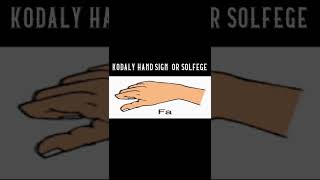 Kodaly Hand Sign SOLFEGE shorts [upl. by Ik]