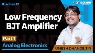 Low Frequency BJT Amplifier  Part 1  Analog Electronics [upl. by Stutman]