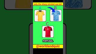 Only 1 Can Pass This Color Test – Are You In 🎯🇦🇺🇵🇹 jersey quiz shorts ronaldo [upl. by Cath]