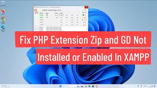 Fix PHP Extension ZIP and GD Not Installed or Enabled In XAMPP [upl. by Weinhardt]