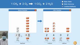 Reactants Products and Leftovers Simulation  Science Experiment  Virtual Lab Simulation [upl. by Galatia168]