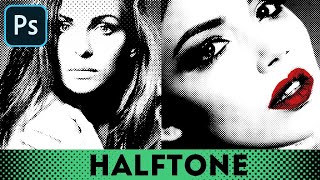 Halftone Effect in Photoshop ➊Halftone Filter ➋Halftone Screen ➌Color Halftone ⊕Halftone Texture [upl. by Dardani]