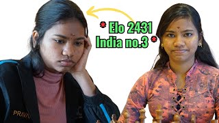 WGM Savitha Shri scores her 2nd IM norm and races up to India no3 spot with 2431 Elo [upl. by Lincoln]