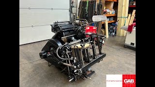 Original Heidelberg T Platen letterpress printing machine for sale Gab Supplies Ltd 1958 [upl. by Arytal]