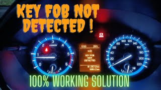 100 WORKING SOLUTION KEY FOB NOT DETECTED IN MARUTI SUZUKI CARS  SCROSSCIAZBREZZABALENODZIRE [upl. by Milburt]