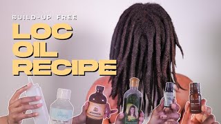 BuildUp Free Locs Oil Recipe  On Thick 4C Locs  Starter Locs Friendly [upl. by Reiter79]