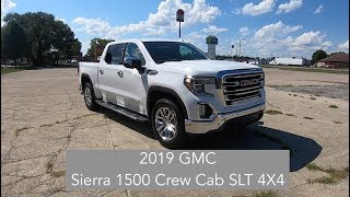 2019 GMC Sierra 1500 Crew Cab SLT Premium Plus 4X4Walk Around VideoIn Depth ReviewTest Drive [upl. by Pell]