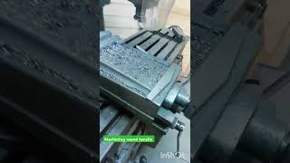 GRABBING ON THE MILLING MACHINE A CARBON STEEL SQUARE BAR BEFORE MACHINING FOR TENSILE TESTING [upl. by Balf577]