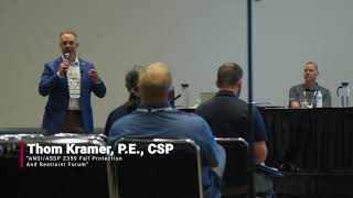 2024 ASSP Safety Presentation  ANSIASSP Z359 Panel [upl. by Eimyaj]