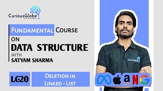 Deletion in Linked  Lc  20  Data Structure [upl. by Eenattirb]