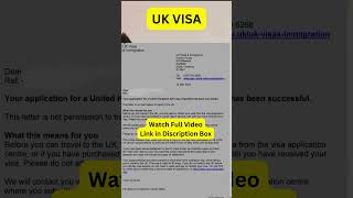 UK VISA II UK visa confirmation email uk viral youtubeshorts india ukvisa vfsglobal [upl. by Cannell]