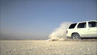 Nissan Pathfinder drifting in Dubai desert [upl. by Suoirred]