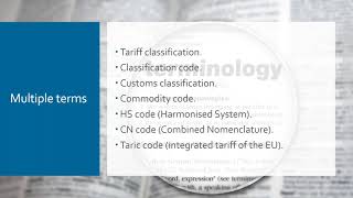 Customs 101 A novices guide to classification [upl. by Akimad493]