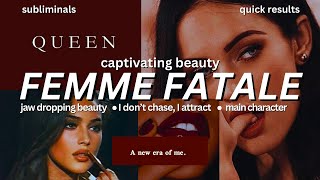 FEMME FATALE beauty SUBLIMINAL extreme beauty amp charisma be extremely magnetic feminine energy [upl. by Asyla]