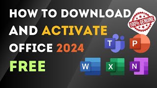 How to Download and Activate Office 2024 From Microsoft for FREE  100 Genuine  StepbyStep Guide [upl. by Riamu44]