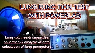 Spirometry Lungs Function Test with PowerLab [upl. by Enileuqcaj]