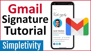 How to Create a Gmail Signature with Logo Image amp Links [upl. by Zobe]