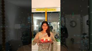 How I Celebrated My First Diwali in America  USA [upl. by Hcurob315]