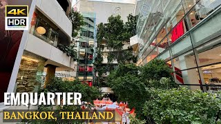 BANGKOK EmQuartier quotLuxury Shopping Mall on Sukhumvit Road  Thailand 4K HDR [upl. by Adin629]