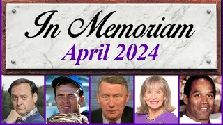 In Memoriam April 2024 Famous Faces We Lost in April 2024 [upl. by Yovonnda]