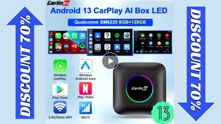 Android Auto Wireless Android 130 TV Box CarlinKit Portable CarPlay AI Box Wireless CarPlay [upl. by Copland]