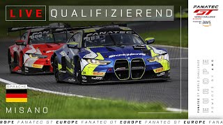 LIVE  Qualifizierend  Misano  Fanatec GT Europe 2024 Deutsche [upl. by Ahsaeyt]