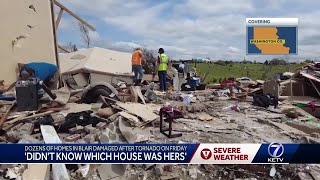 Didnt know which house was hers Dozens of homes in Blair damaged after tornado [upl. by Polito747]