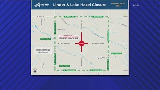 Local road closure in Meridian [upl. by Albarran]