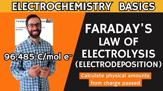 Faradays Law of Electrolysis or Electrodeposition [upl. by Leis400]