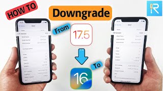 How To Downgrade iOS 16 From 175 Without Data Loss  StepByStep Guide 2024 [upl. by Orhtej]