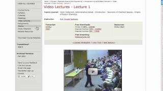 MIT OpenCourseWare Site Tour [upl. by Estes]