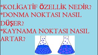 10 SINIF KİMYA KOLİGATİF ÖZELLİKLER KONU ANLATIMI  SORU ÇÖZÜMÜ [upl. by Lexine]