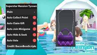 FREE UGC Superstar Mansion Tycoon OP SCRIPT AUTO FARM FRIEND POINT [upl. by Etnuad931]