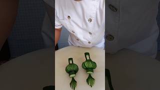 Learn How to Cucumber🥒 Make Carving cutting designCreative VagetableEasy Cucumber carving design [upl. by Isman]