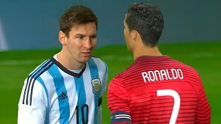 When Cristiano Ronaldo Meets Lionel Messi for the First Time at National Level [upl. by Eelsha]