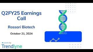 Rossari Biotech Earnings Call for Q2FY25 [upl. by Tonneson]