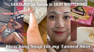 NAVARRO’S BLEACHING SOAP AFTER 12 Days TANNED SKIN REMOVAL SOAP  Grocery amp Pool Day [upl. by Ellerrehc]