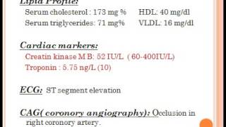 CASE PRESENTATION ON MYOCARDIAL INFARCTION [upl. by Abbub]