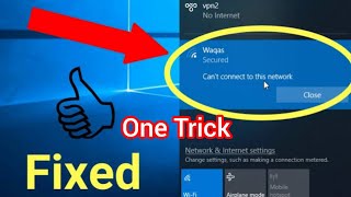 error cant connect to this network problem on window10781error fixed WiFiErrortechsolution [upl. by Winstonn]