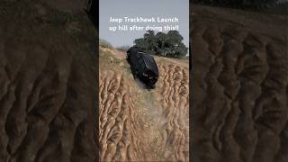 Insane Trackhawk launched up hill trx ram srt srt8 trackhawk dodge 1000hp hellcat fastcar [upl. by Trula]