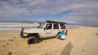 LandCruising Tuncurry beach 76ampFJ [upl. by Pallas]