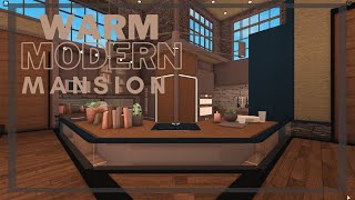 Warm modern mansion 220K robloxbloxburg [upl. by Sterling]