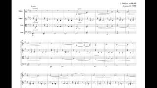 Sibelius Valse Triste for string quartet CS602 [upl. by Fine315]