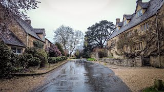 Early Morning Rain Walk in a Cotswold Village amp Countryside  First Day of Spring 2023 [upl. by Atnohs]