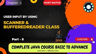 User Input by Scanner amp BufferedReader in Java  Ch1 P8  Complete Java Course in Hindi [upl. by Borek700]